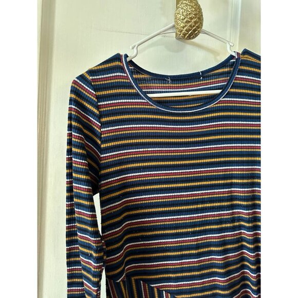 Women’s size medium colored striped maxi dress - Picture 4 of 8